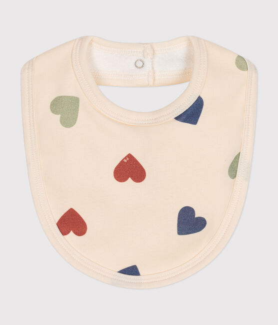 Bavoir bébé en coton blanc AVALANCHE/ MULTICO