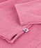 Pyjama femme en velours c&ocirc;tel&eacute; uni rose