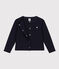 Cardigan voor meisjes/jongens in katoen blauw SMOKING