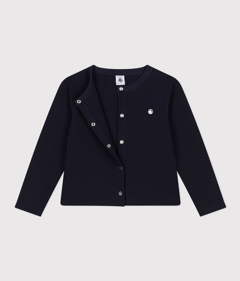 Cardigan voor meisjes/jongens in katoen blauw