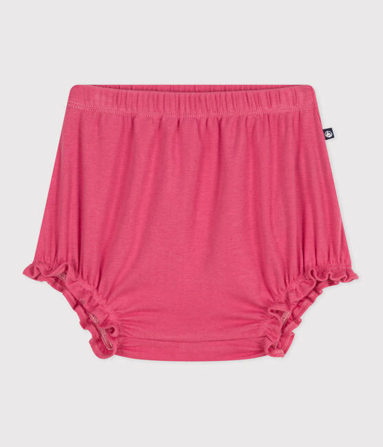 Bloomer bébé en coton uni rose PEONIA