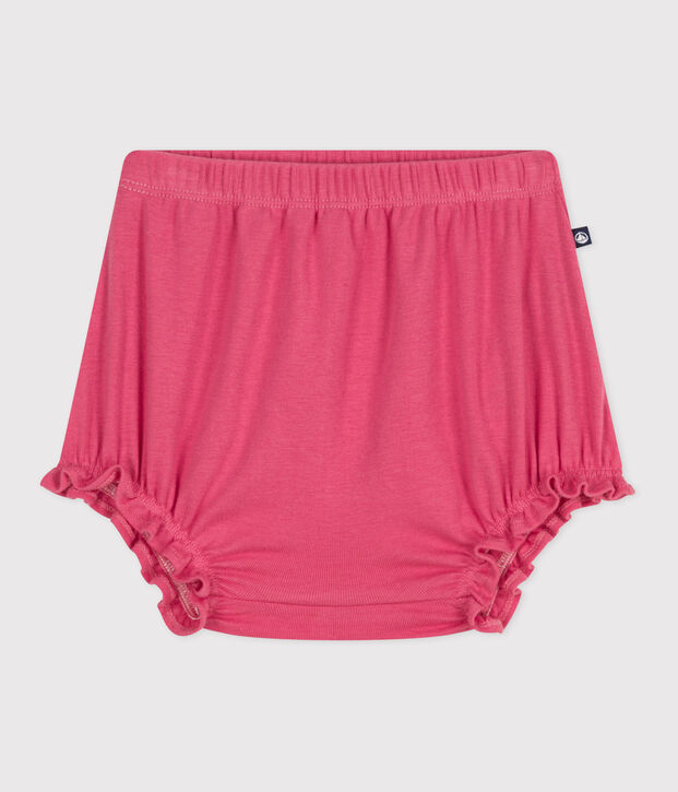 Effen katoenen babybloomer roze