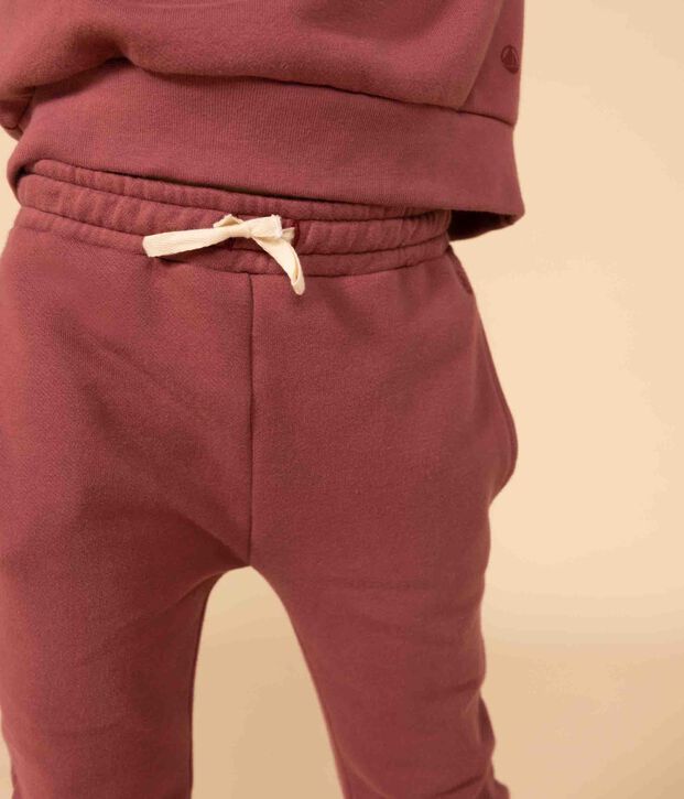 Fleece joggingbroek voor meisjes bruin