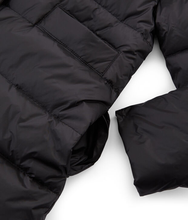 Meisjesjack van dons en veren grijs