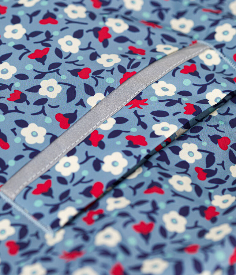 Windstopper van gerecycleerd materiaal voor meisjes blauw/multicouleur