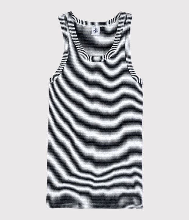 D&eacute;bardeur iconique en coton Femme bleu/blanc