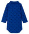 Body met lange mouwen en polokraag babyjongen blauw LIMOGES/blauw SMOKING