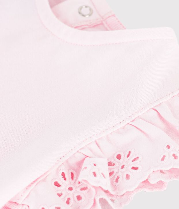Effen katoenen T-shirt met korte mouwen voor baby's BARELY