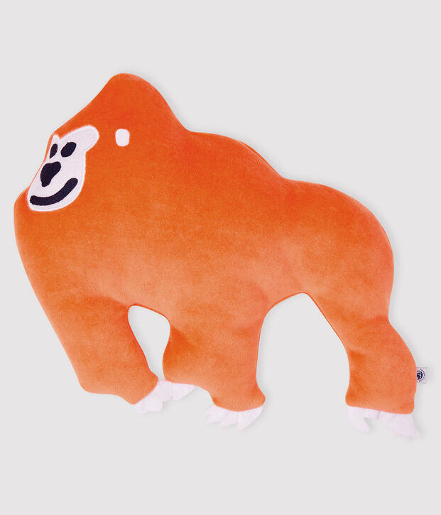 Doudou peluche orang-outan orange