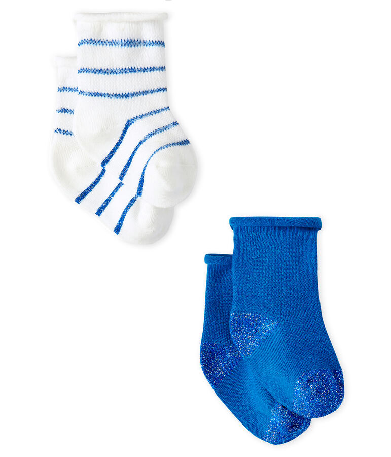 Lot de 2 paires de chaussettes l&eacute;g&egrave;res b&eacute;b&eacute; fille multicouleur