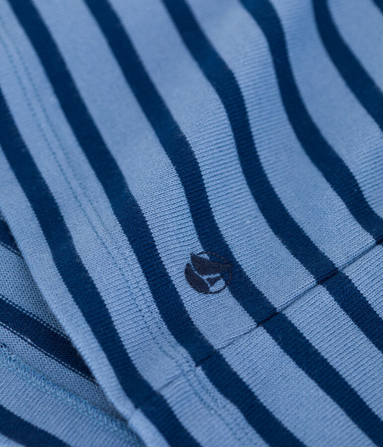 Katoenen marineshirt met knopen voor dames blauw BEACH/ MEDIEVAL