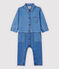Lange jumpsuit van licht denim voor jongens. blauw DENIM CLAIR