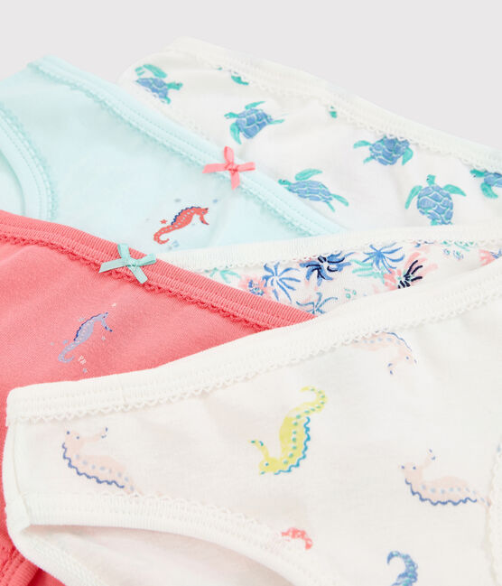 Lot de 5 culottes océans petite fille variante 1
