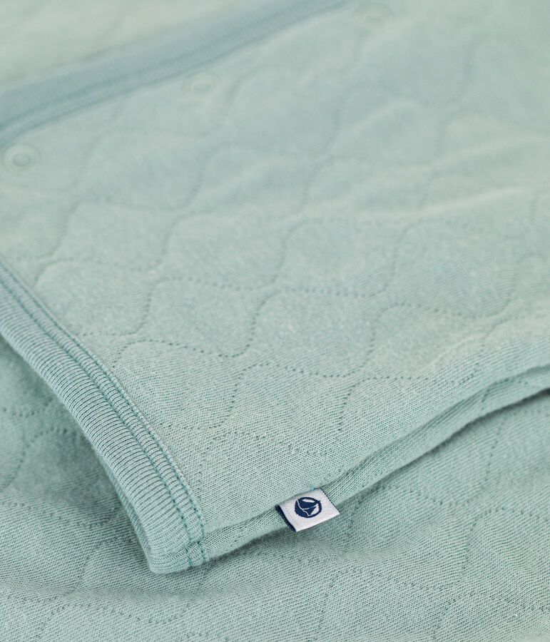 Gewatteerd babysetje in tubic groen