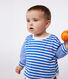 Katoenen T-shirt met lange mouwen en streepjes voor baby's