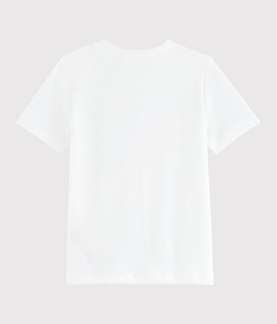T-shirt met zeefdruk meisjes kinderen wit ECUME