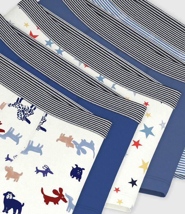 Setje met katoenen boxershorts met print voor kinderen multicouleur