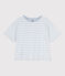 T-shirt LE BOXY en coton Femme GOMME/ MARSHMALLOW