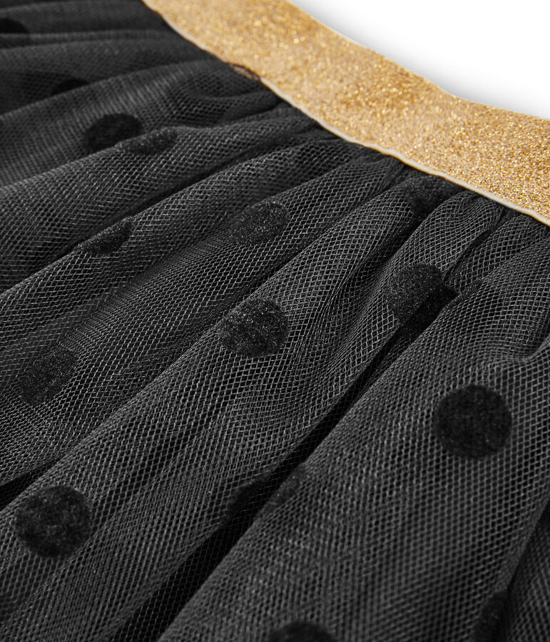 Meisjesrok van tule grijs