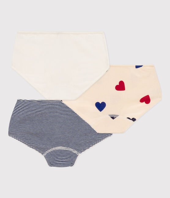 Set van 3 shorty's met hartjes voor meisjes in katoen variante 1