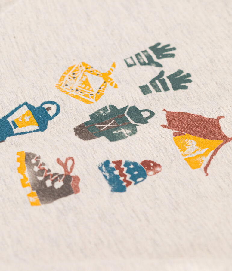 Tee-shirt manches courtes en jersey b&eacute;b&eacute; beige