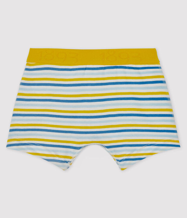 Boxer petit gar&ccedil;on blanc/multicouleur