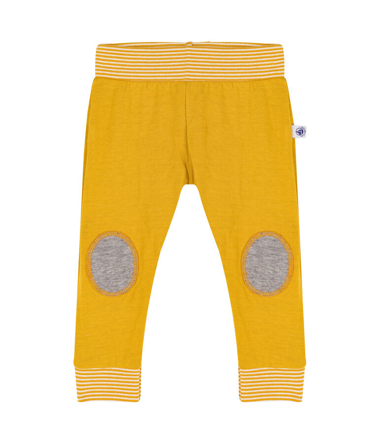 Pantalon b&eacute;b&eacute; en tubique jaune BOUDOR CN