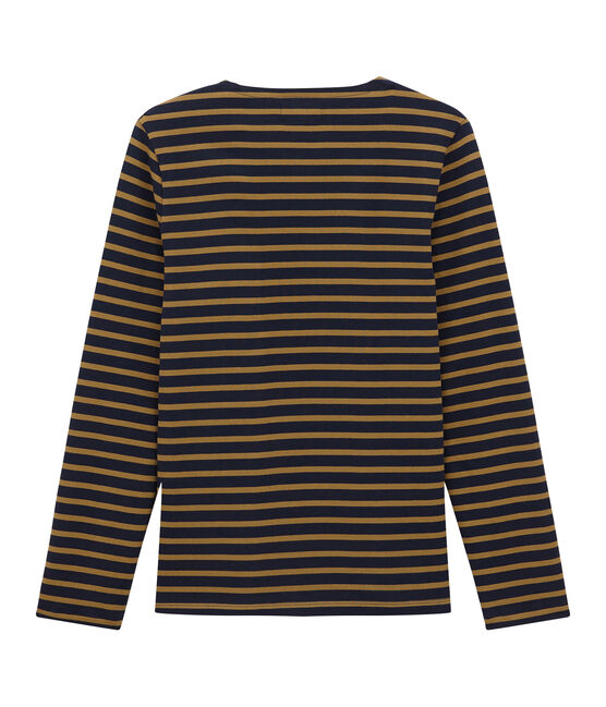 Marinière iconique homme bleu SMOKING/marron BRINDILLE