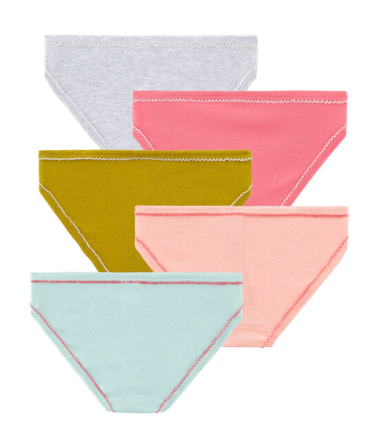 Set van 5 meisjesslips variante 1