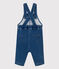 Lange tuinbroek van denim voor baby's blauw BLEU DELAVE
