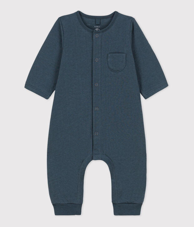 Lang effen babypakje in biologisch tubic voor baby's grijs