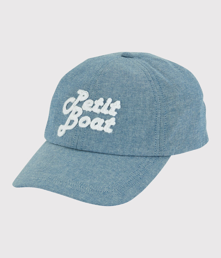 Casquette brod&eacute;e enfant gar&ccedil;on bleu