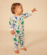 Katoenen babypyjama zonder voetjes met Parijsprint