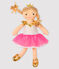 Dansende meisjespop roze FLEUR/wit MULTICO