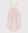 Combicourt rose bébé fille en bouclette éponge de coton biologique rose MINOIS