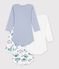 Setje van katoenen body's met lange mouw en Parijs-print voor baby's multicouleur