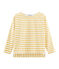 Marinière femme graphique beige COQUILLE/jaune BOUDOR
