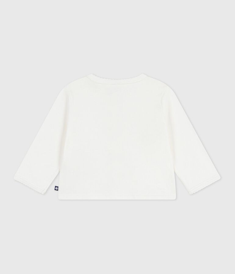 Effen katoenen babyvestje wit