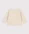 Babycardigan van katoenen velours beige MONTELIMAR CHINE