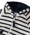 Sweat zippé bébé garçon en jersey lourd rayé beige COQUILLE/blauw SMOKING