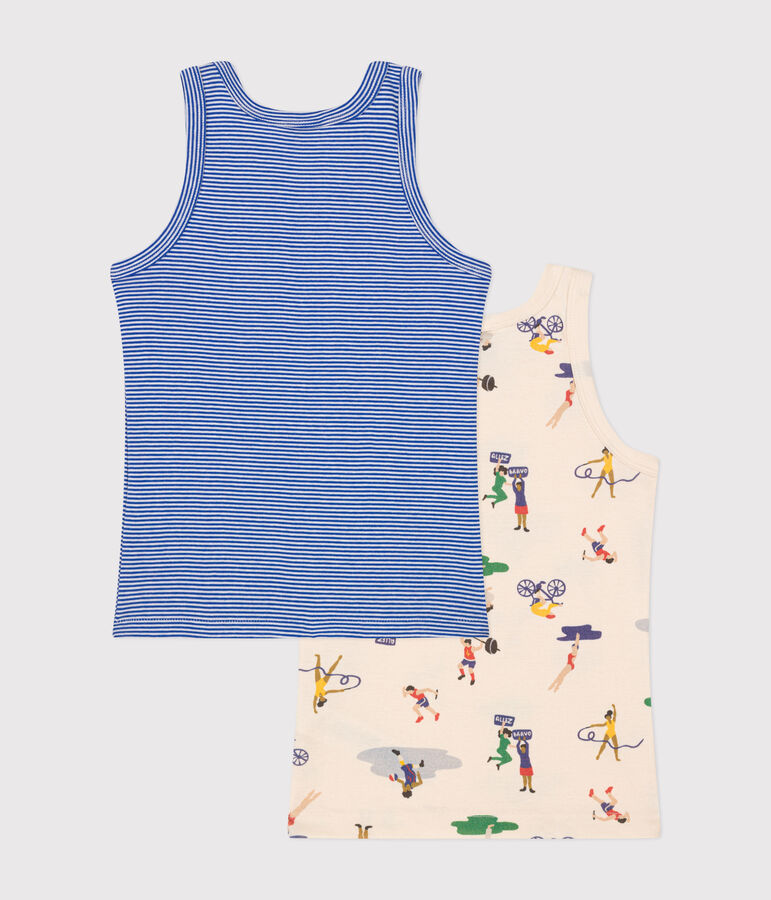 Setje met 2 katoenen hemdjes voor kinderen multicouleur