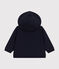 Sweatshirt met kap in molton voor baby. blauw SMOKING