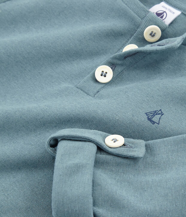 Jongens-T-shirt met lange mouwen blauw