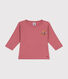 Katoenen T-shirt met lange mouwen voor baby's