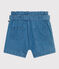 Meisjesshort van lichte spijkerstof blauw DENIM CLAIR