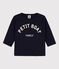Katoenen T-shirt met lange mouwen voor baby's blauw SMOKING