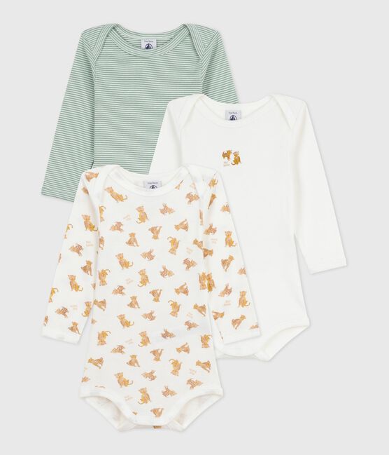 Setje van katoenen body's met lange mouw en luipaardprint voor baby's variante 1
