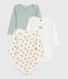 Setje van katoenen body's met lange mouw en luipaardprint voor baby's