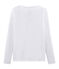 T-shirt met lange mouwen van katoen sea island vrouwen wit ECUME