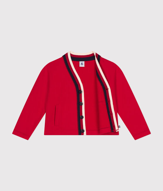 Jongensvest in fleece rood CORRIDA